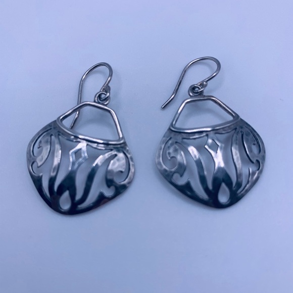 Silpada RARE HTF Sterling Parisian French Wire Earrings - Picture 6 of 14